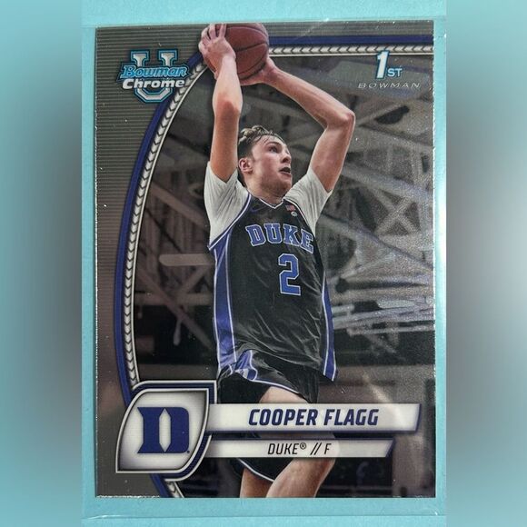 COOPER FLAGG Duke 2024-25 Bowman U Chrome 1st Bowman card #16 - Picture 1 of 3